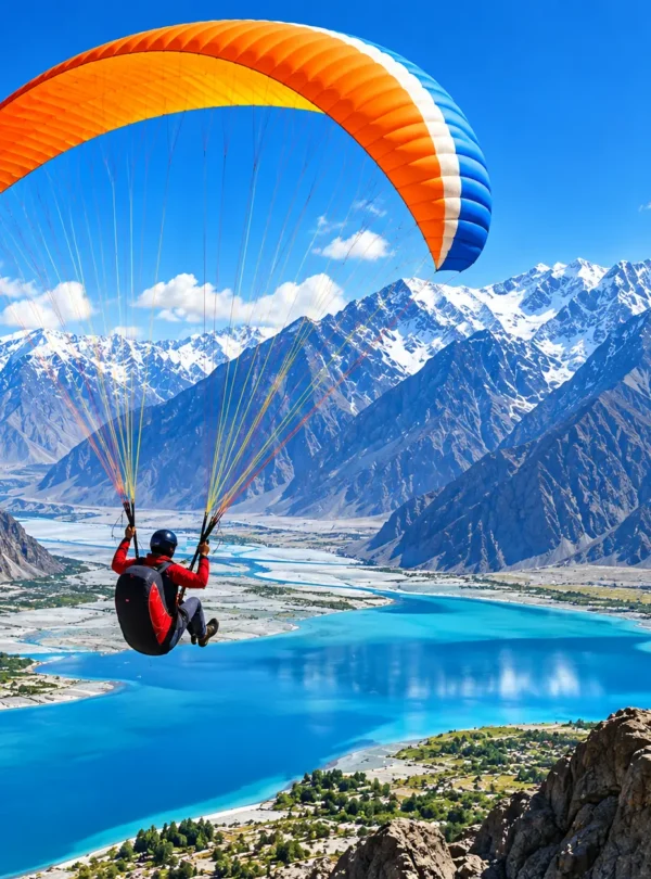 Paragliding – Enjoy breathtaking aerial views of mountains, valleys, and lakes from above.